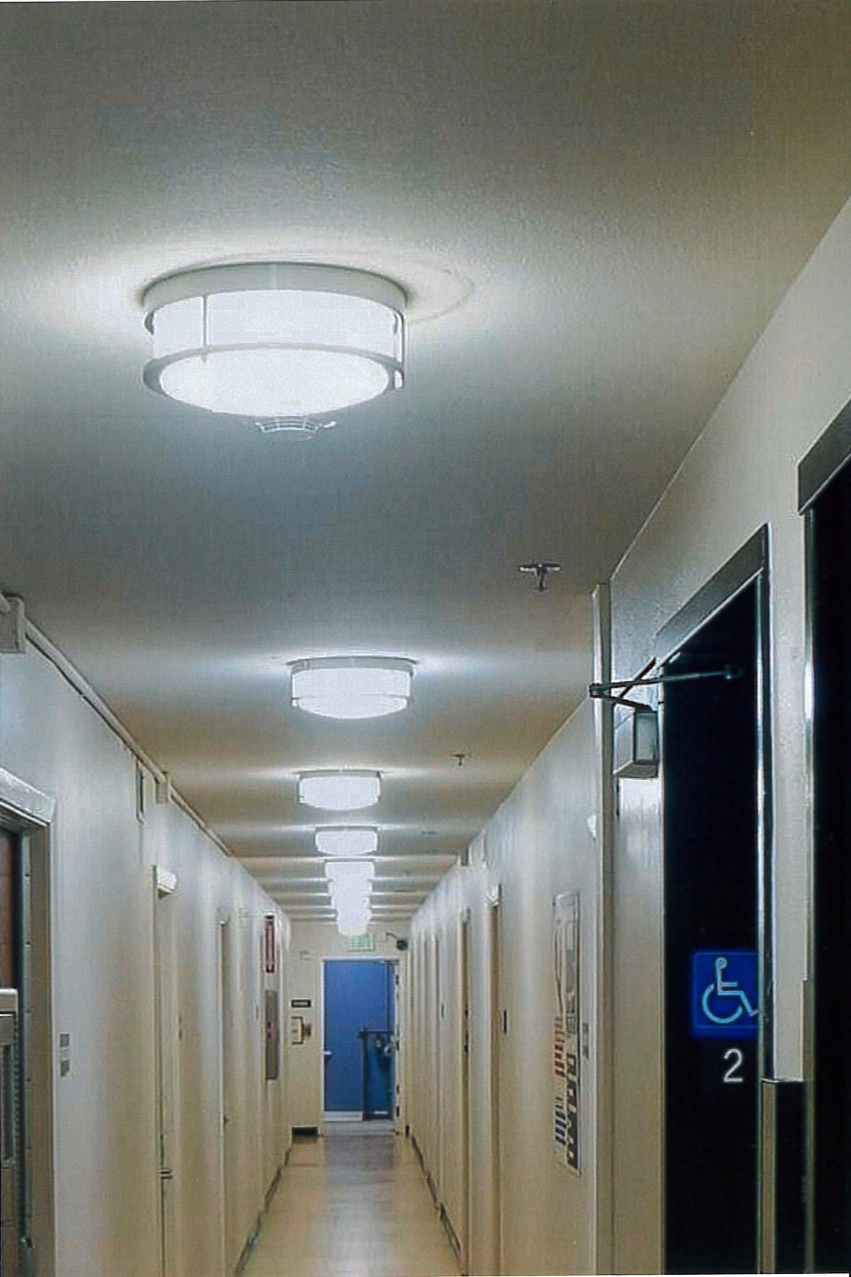 Second floor residential corridor